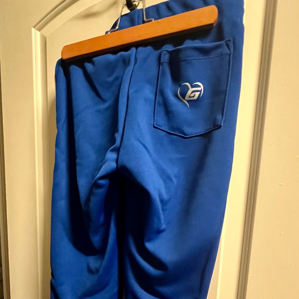 Gluv Softball Pants, Women’s Size Small, Royal with White Braid